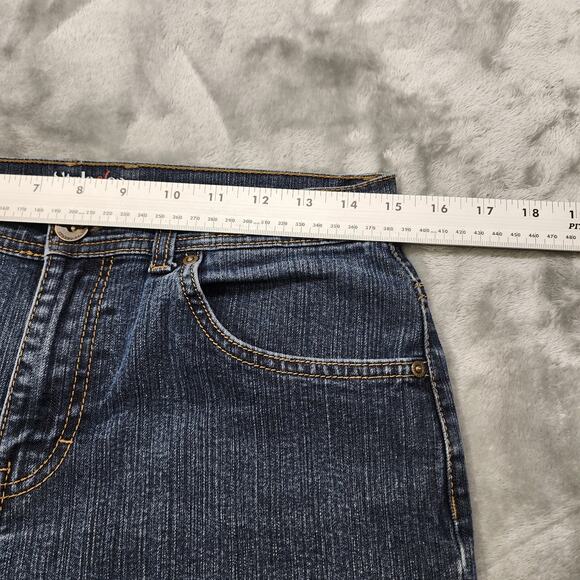 Style&Co Jeans Womens 8S SHORT Blue Dark Wash Natural Fit Mid Rise Straight Leg - Picture 10 of 14